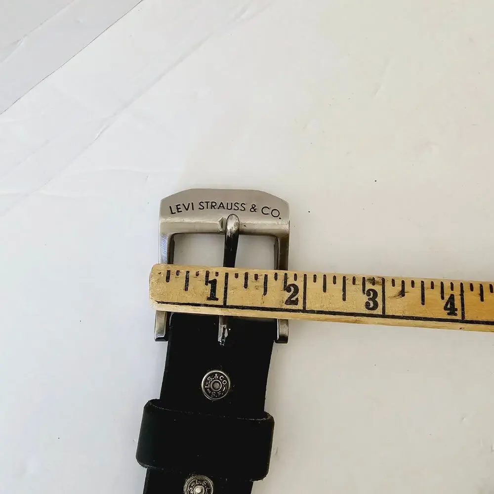 Levi's Black Leather Belt 42